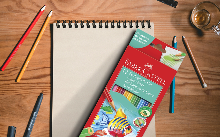 Desperte sua Criatividade com o Lápis de Cor Aquarelável Ecolápis Faber-Castell 12 Cores!